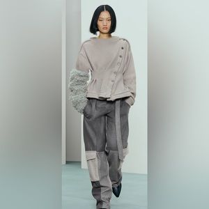 NWT Zara Patchwork Cargo Pant. Size small